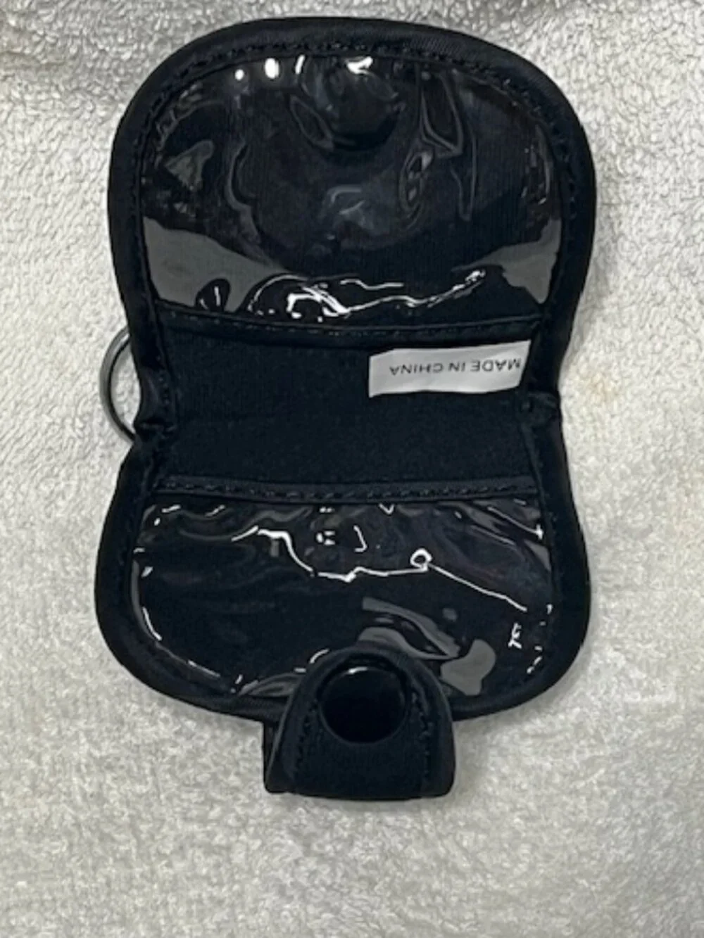 SanDisk Memory/Flash Card Travel Snap Pouch Case Keychain Logo Black 2.5